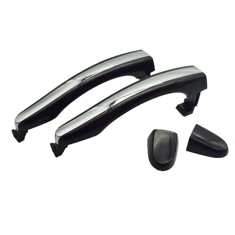 2pcs Exterior Outside Door Handles Rear Left Right For Hyundai Azera 2006-2011