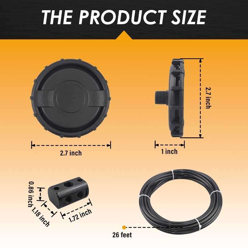 170112 Air Locker Universal Transmissions Differential Axle Breather Kit