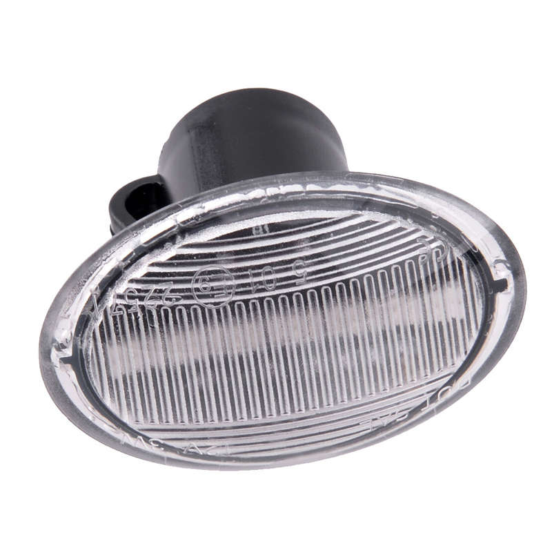 Pair Clear Lens Side Marker Light Fit for 2007-2019 Fiat 500 500e 500c Abarth