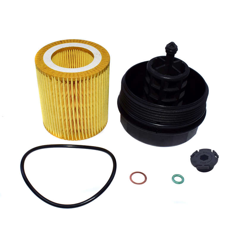 Oil Filter & Housing & Cooler Seal Oil Drain Plug Set for BMW X1 X3 X5 HU816x