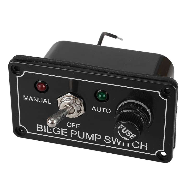 Rocker Toggle Switch Panel Auto Off Manual Switch Panel fit for RV Yacht