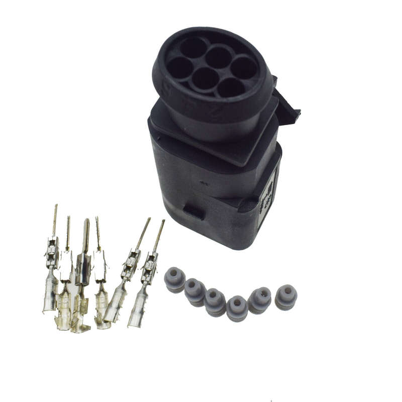 4 Sets 6 Pin Male Connector Plug 3B0 973 813 For VW Golf Jetta Passat 3B0973813