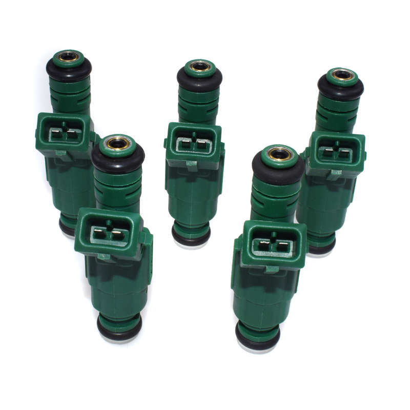 5PCS 440cc 42lb Fuel Injectors 0280155968 For VW Ford Focus Chevrolet Dodge New