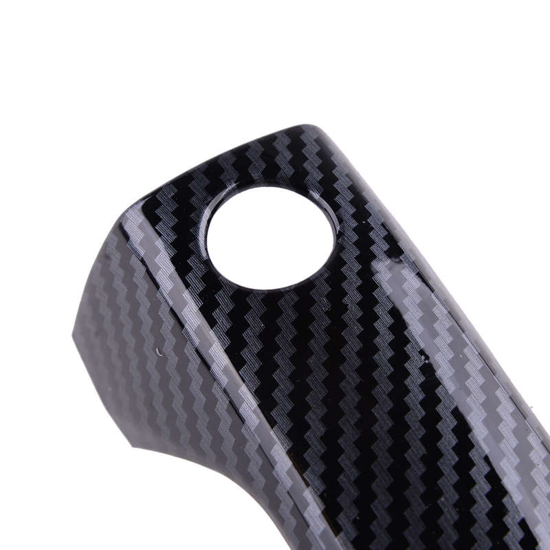 Carbon Fiber Look Exterior Side Door Handle Cover Trim 8pc Fit for Honda Accord