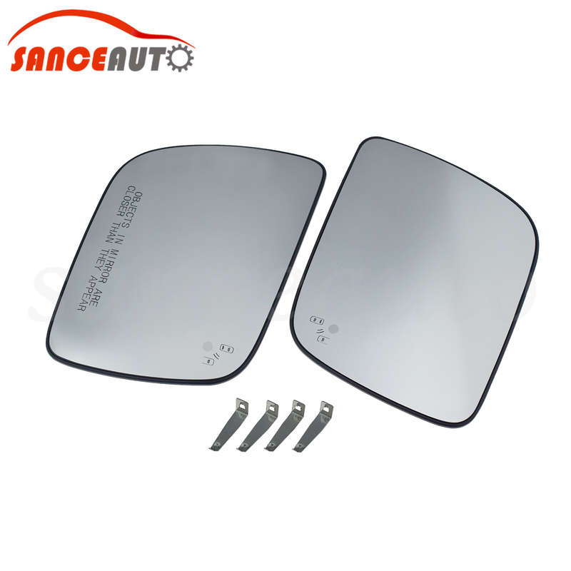 Mirror Glass 5.25 Inch Heated Blind Spot LH RH Pair for Ford Explorer 2011-2015