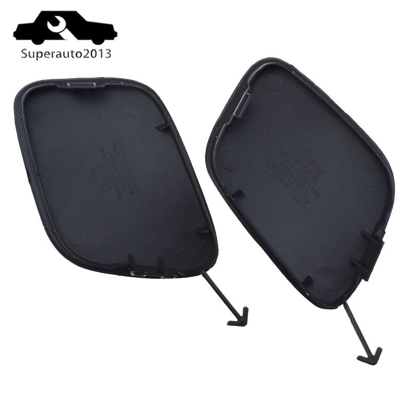 Pair Tow Hook Eye Cap Covers Left + Right Side For 2019 2020 2021 Toyota Prius