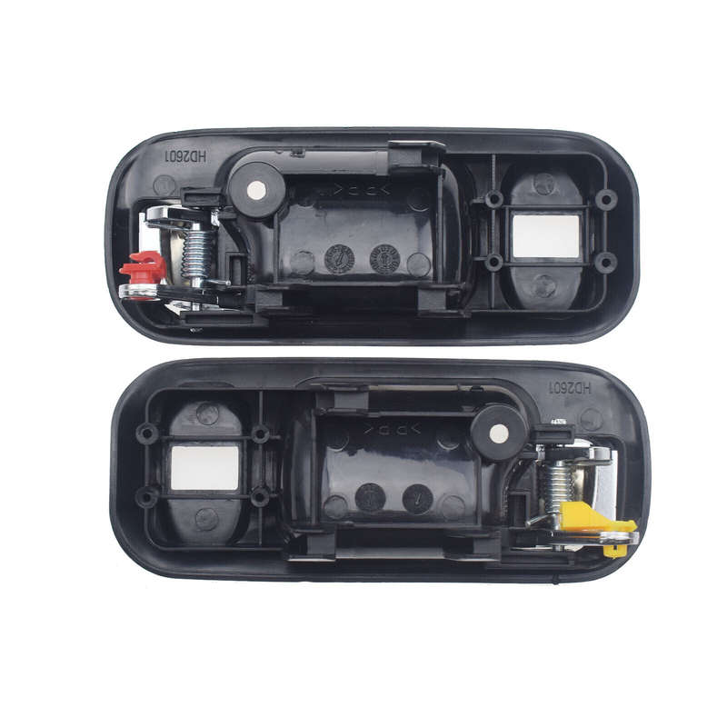 Rear Pair Black Chrome Inside Door Handles for 1997-2001 Honda CRV 95-98 Odyssey