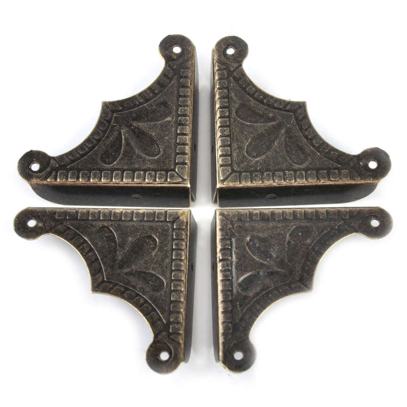 12pcs Antique Furniture Edge Corner Protector Guard Gift Box Desk Wooden Case