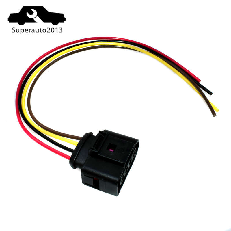1X Ignition Coil Connector Wire Harness Plug Wiring For VW Jetta Passat Audi New