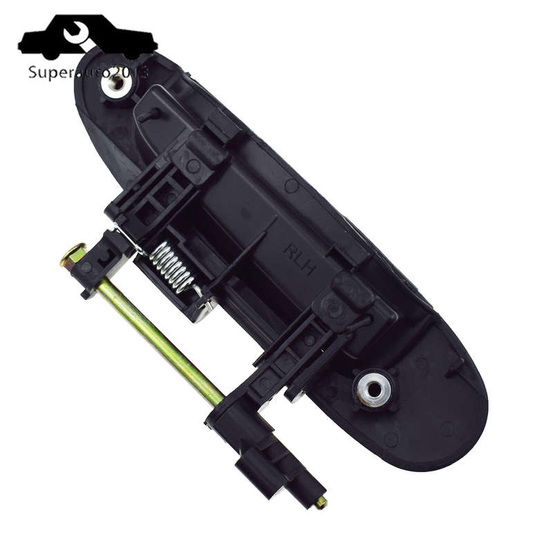 Rear Left Exterior Outside Door Handle Black For Toyota Echo 2000-05 69240-52010