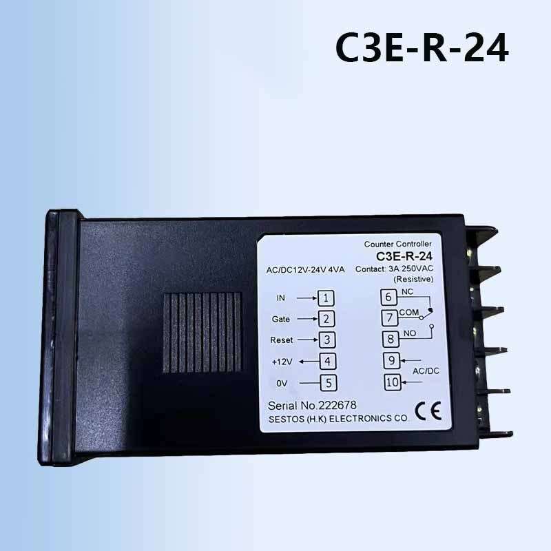 1PCS NEW FOR SESTOS Preset Counter C3E-R-24 AC/DC12-24V C3E-R-220 AC110V-220V