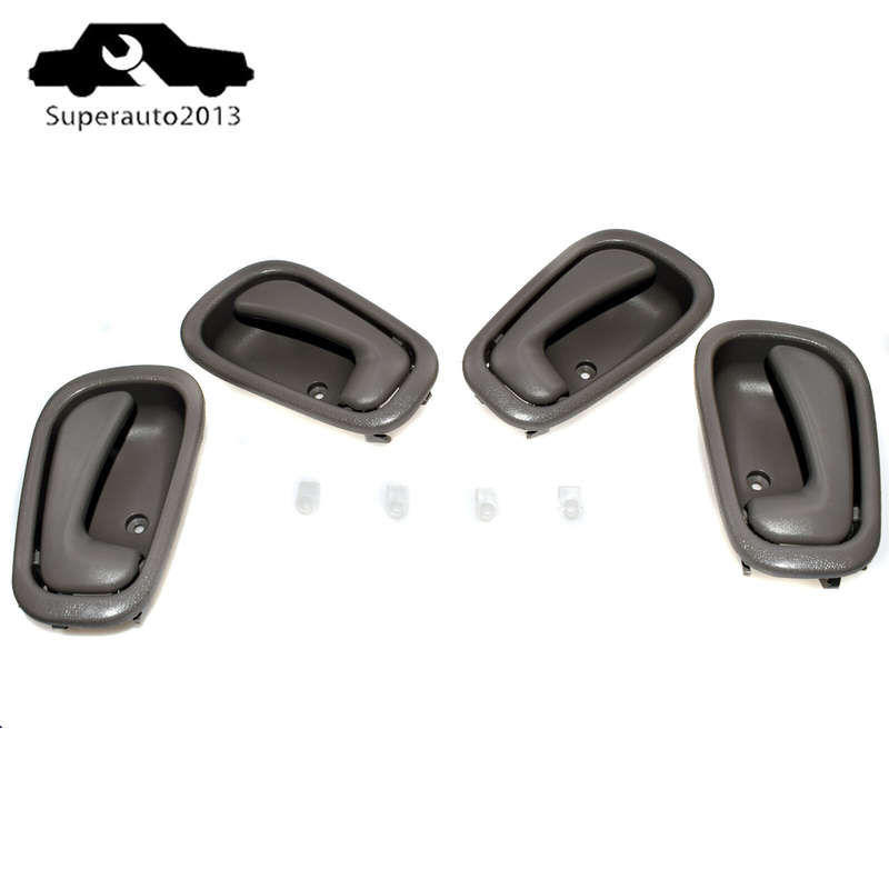 4X Inside Door Handles Front Rear Left Right Gray For Toyota Corolla 1998-02 New