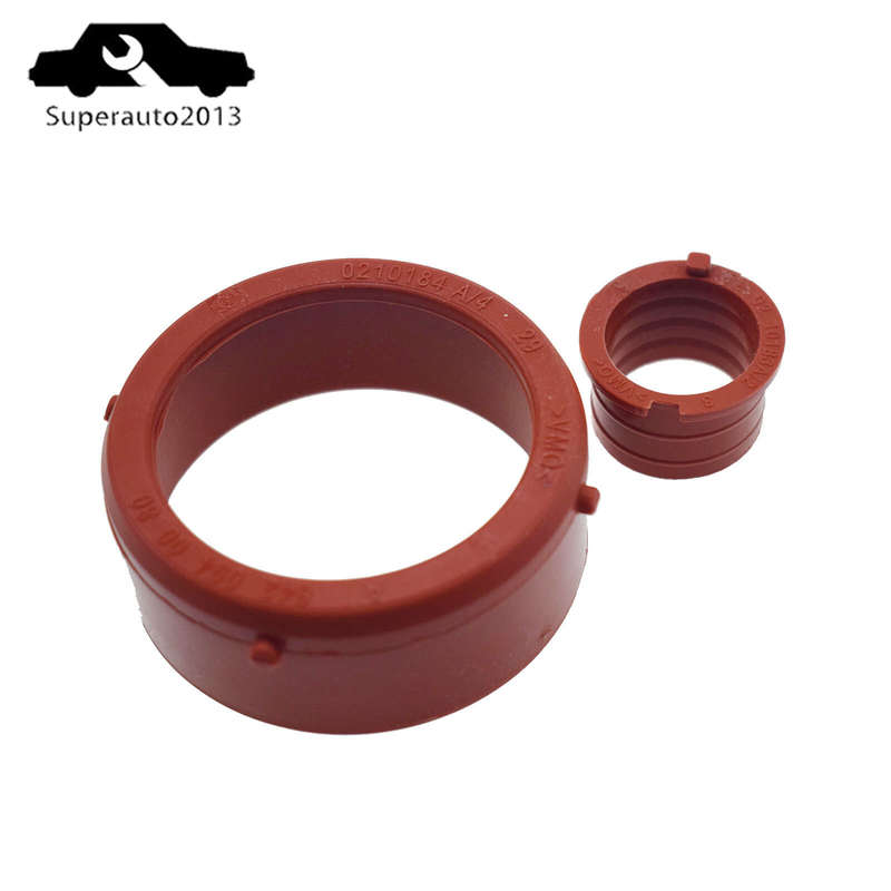 2PCS Engine Breather Seal & Turbo Intake Seal For Mercedes-Benz OM642 6420940080