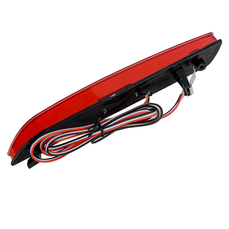 Rear Bumper Red Lens LED Reflector Brake Light Fit for Honda CR-Z CR-V 2011-2014