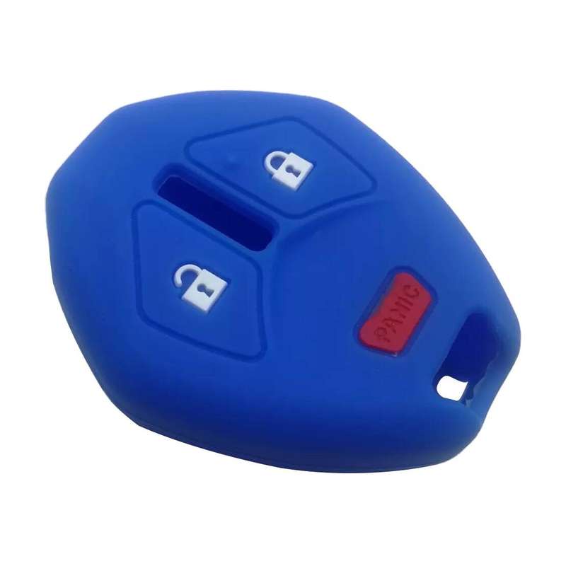 1x Blue Remote Key Fob Cover Fit For Mitsubishi Outlander Endeavor Lancer
