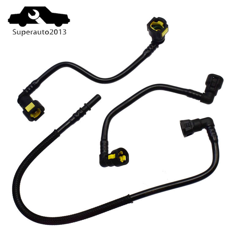 3PCS Fuel Filter Fuel Hose Lines For Mercedes W163 ML320 ML430 ML55 1998-2005