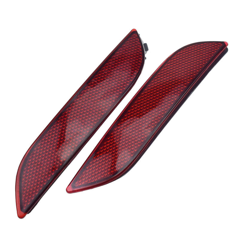 For Toyota Camry 18-20 Rear Bumper Extension Trim Molding & Reflectors Light 4pc