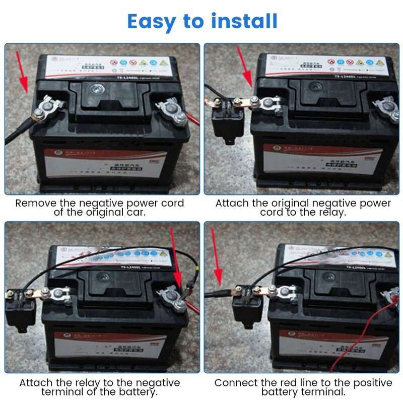 12V 200A Remote Battery Disconnect Switch Anti Theft Kill Switch for Car Truck