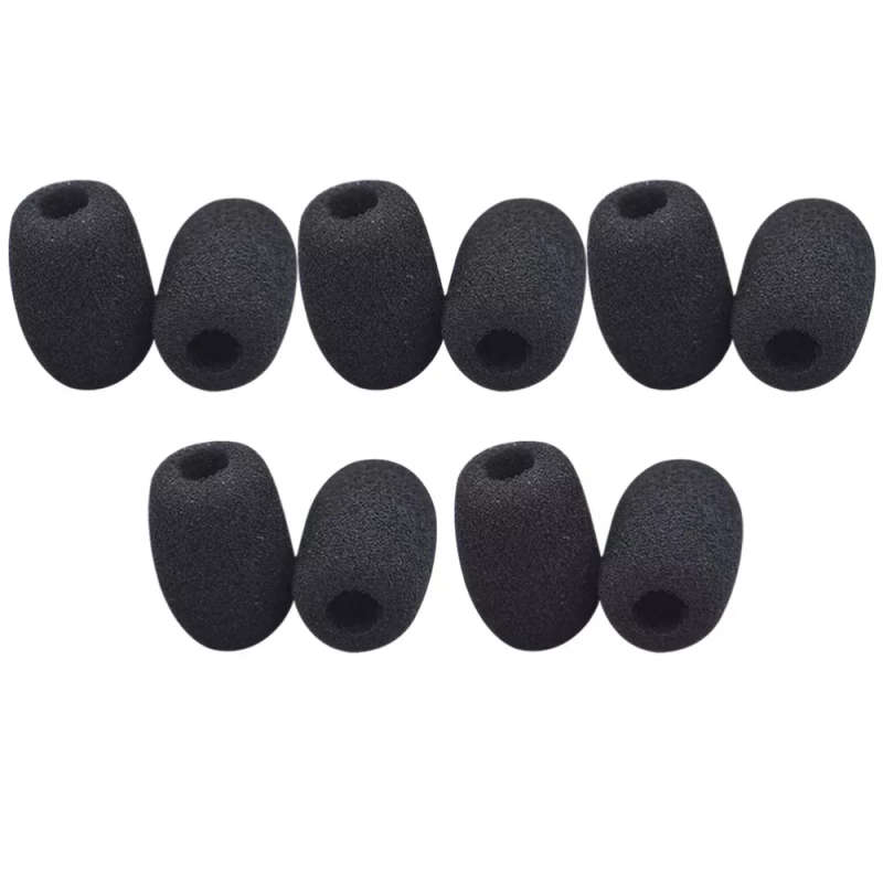 15 Pcs Mic Shield Wireless Microphone Lapel Headset Windscreen Sponge