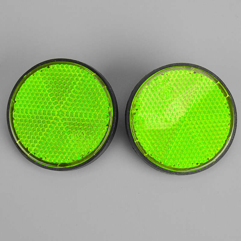 2pcs Round Motorcycle Front Fork Reflector Fit for Honda Kawasaki