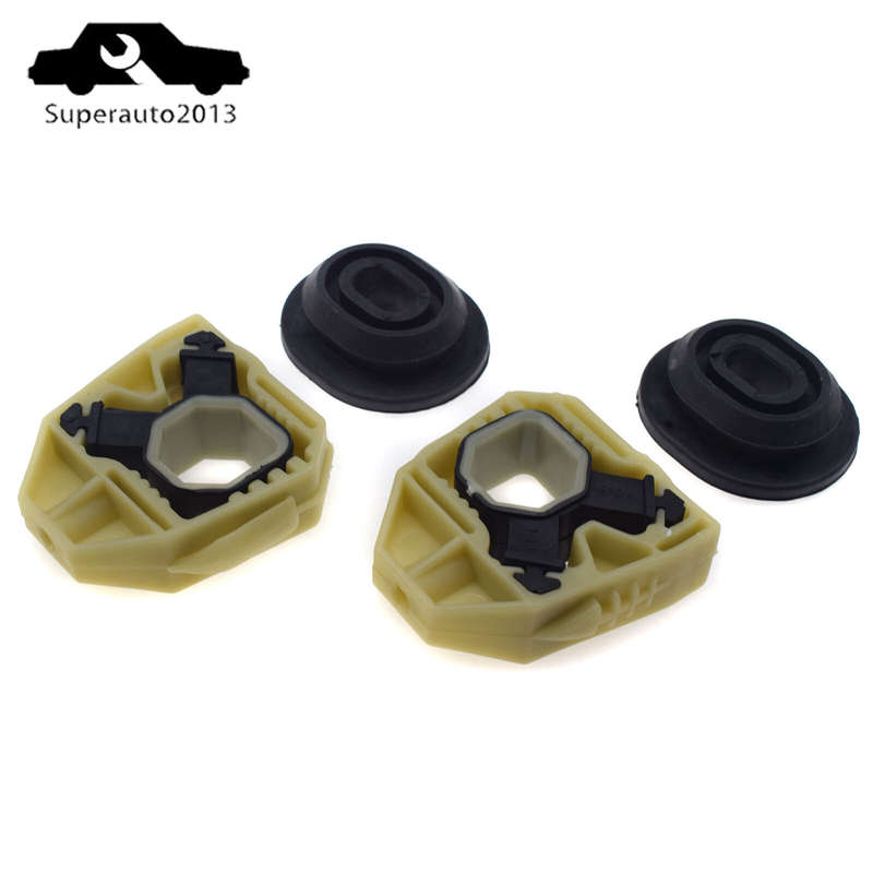 Set of 4 For Audi VW Golf Jetta MK5 MK6 Passat Rabbit Radiator Upper Lower Mount