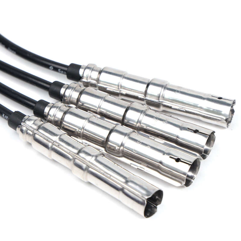 4PCS For Volkswagen Jetta Passat 06A905430 Spark Plug Wires Ignition Cable New