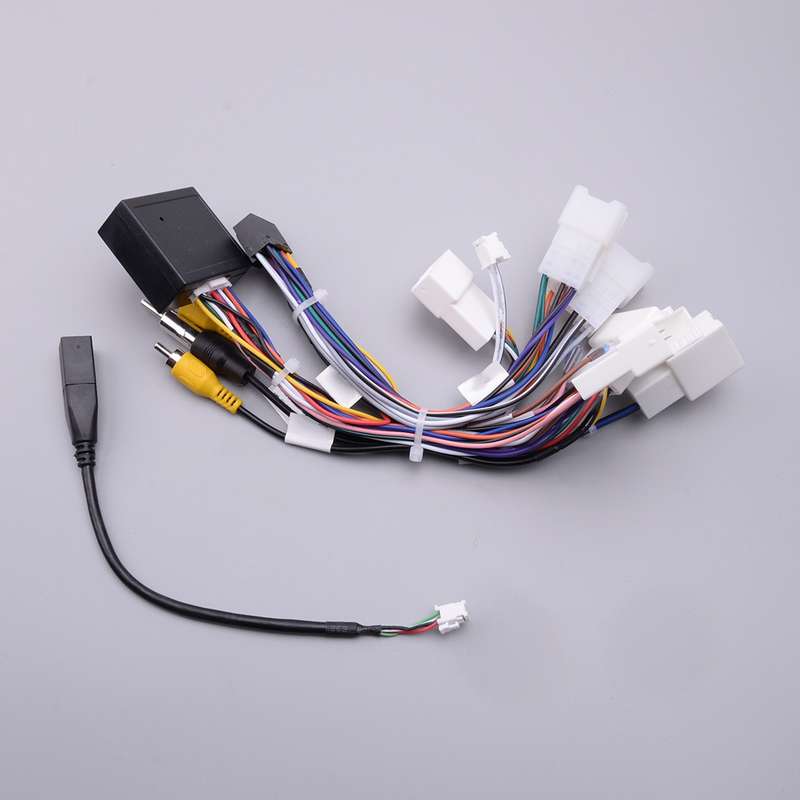 Fit For Toyota RAV4 Camry 16 Pin Android Wire Harness Power Cable with Canbus