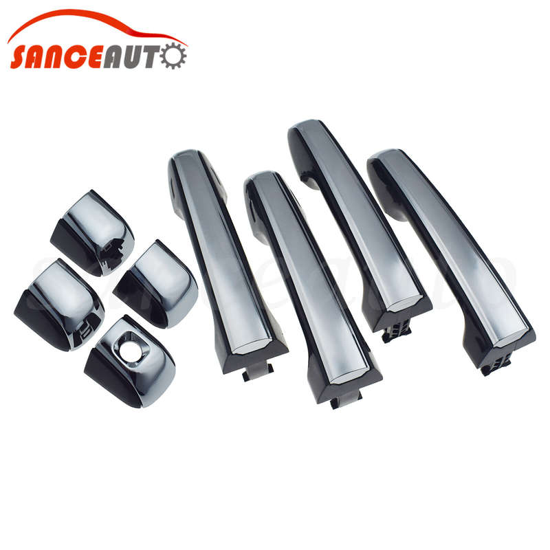 For LEXUS GX460 2010-2021 Chrome Black Left Right Outside Exterior Door Handle