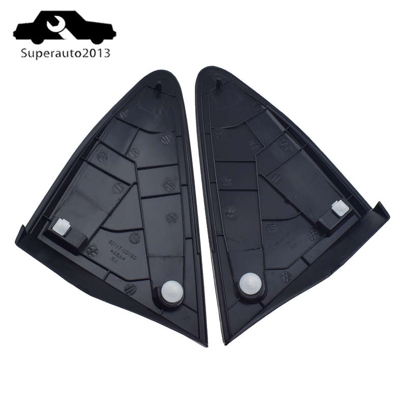 Front Left & Right Fender Mirror Triangle Trim Cover For Toyota Yaris 2012-2014