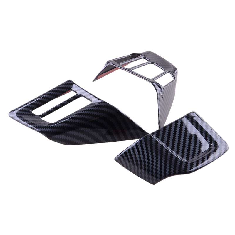 ABS Carbon Fiber Steering Wheel Button Trim Fit For Subaru WRX/WRX STI 2016-2021