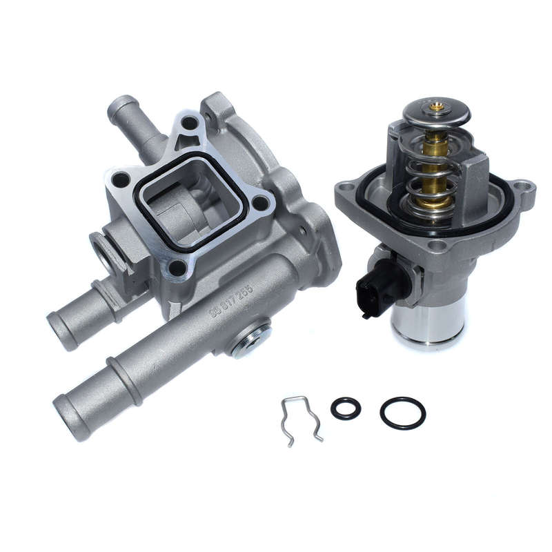 Engine Coolant Thermostat & Housing for 2011-2017 Chevy Cruze Sonic Trax 1.4L