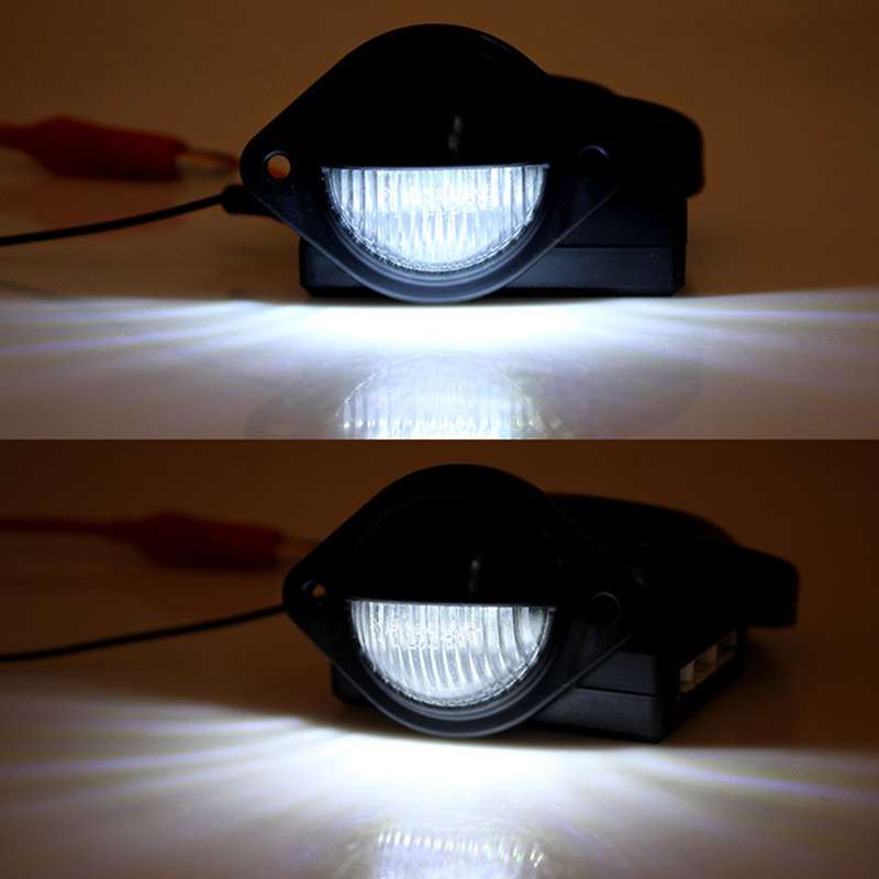 2Pc LED Rear Bumper Tag License Plate Light Lamp Universal For Cars Truck New