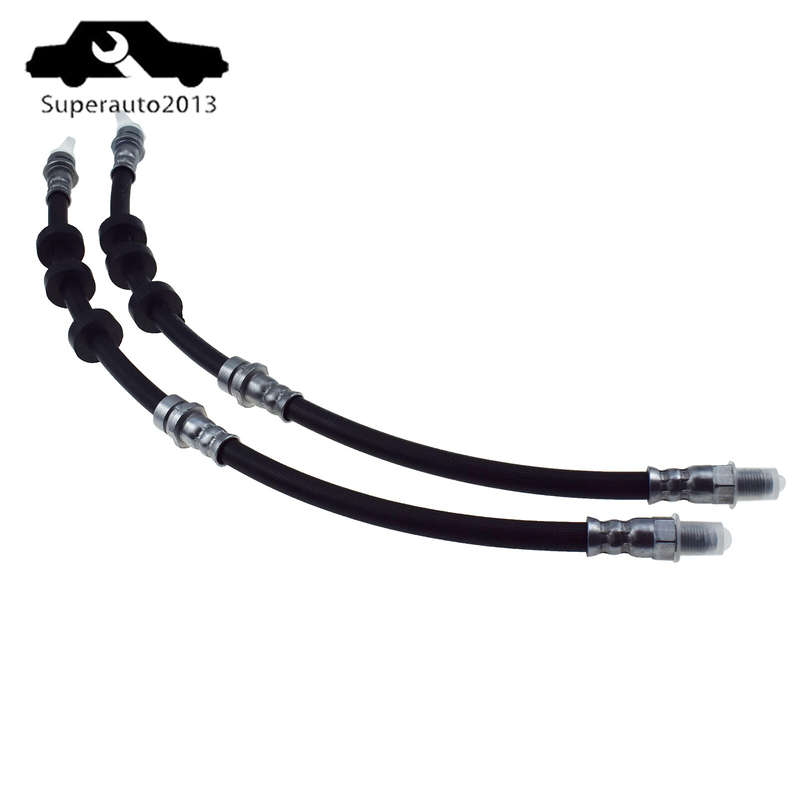 Pair Brake Hydraulic Hose Front Left Right For Ford Escape Mazda Tribute Mercury