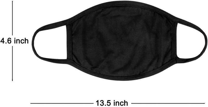 "IN STOCK"*Cotton Face Mask With Elastic - Black (FACEMASK)