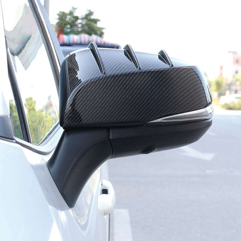 Fit For 2016-2021 Toyota Tacoma Carbon Fiber Style Side Mirror Cover Trim 2PC