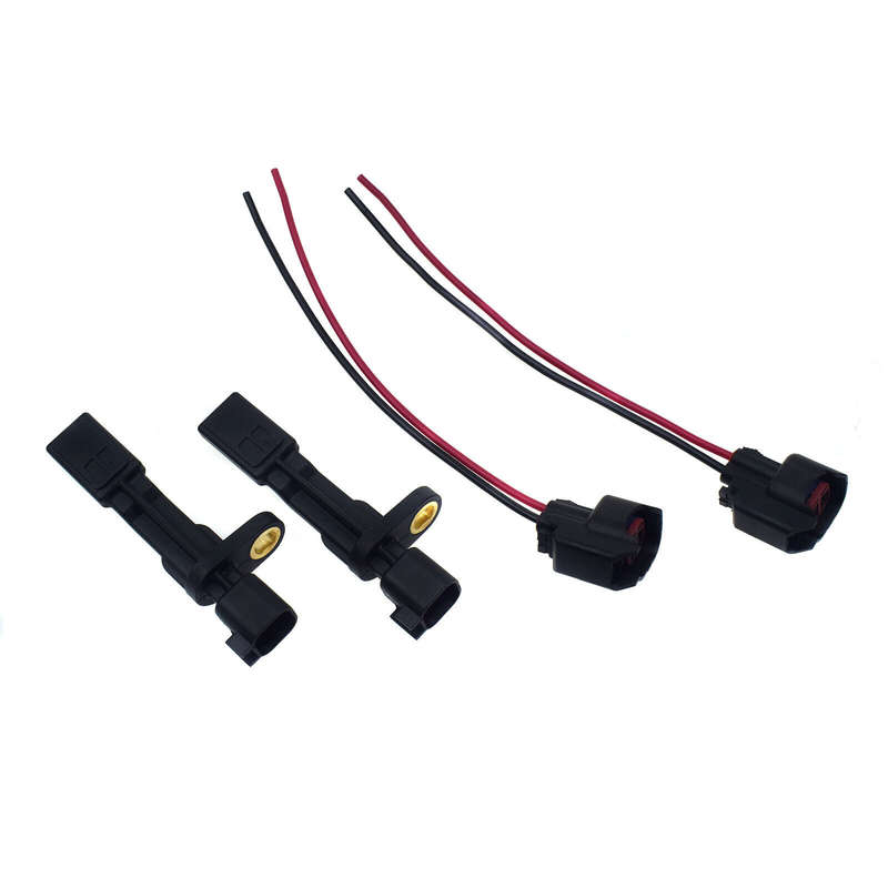 4pcs Wheel Speed Sensor W/ Plugs Rear LH RH For Jeep Wrangler JK Liberty Dodge