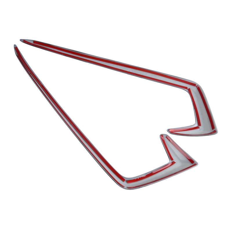 2pcs Gloss Front Fog Light Lamp Eyebrow Cover Trim Fit For Honda Civic 2019 2020