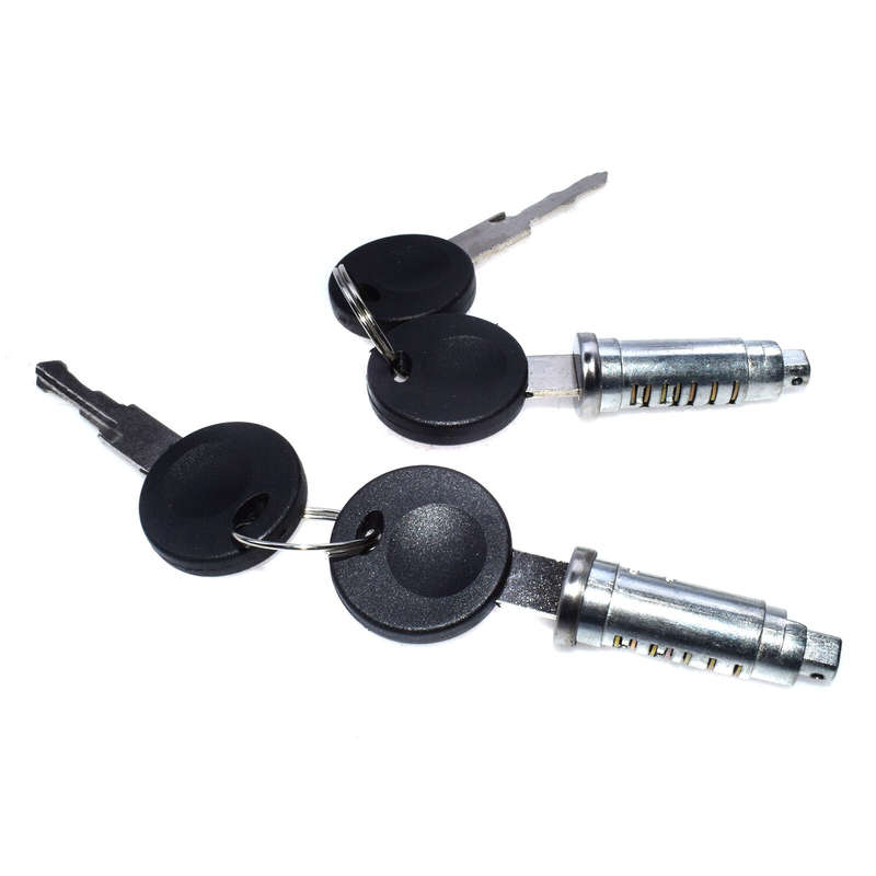 2 Sets Door Lock Barrel W/ Keys FOR VW TRANSPORTER MK4 T4 701837206,7018