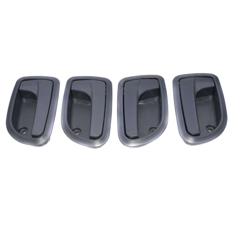 4X Front Rear LH RH Interior Door Handle Gray For 08-10 Kia Picanto Morning New