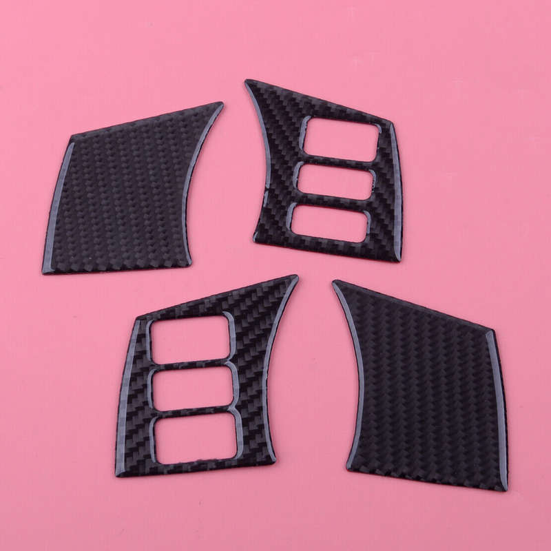 Carbon Fiber Interior Steering Wheel Cover Trim Fit For Nissan 350Z 2006-2009