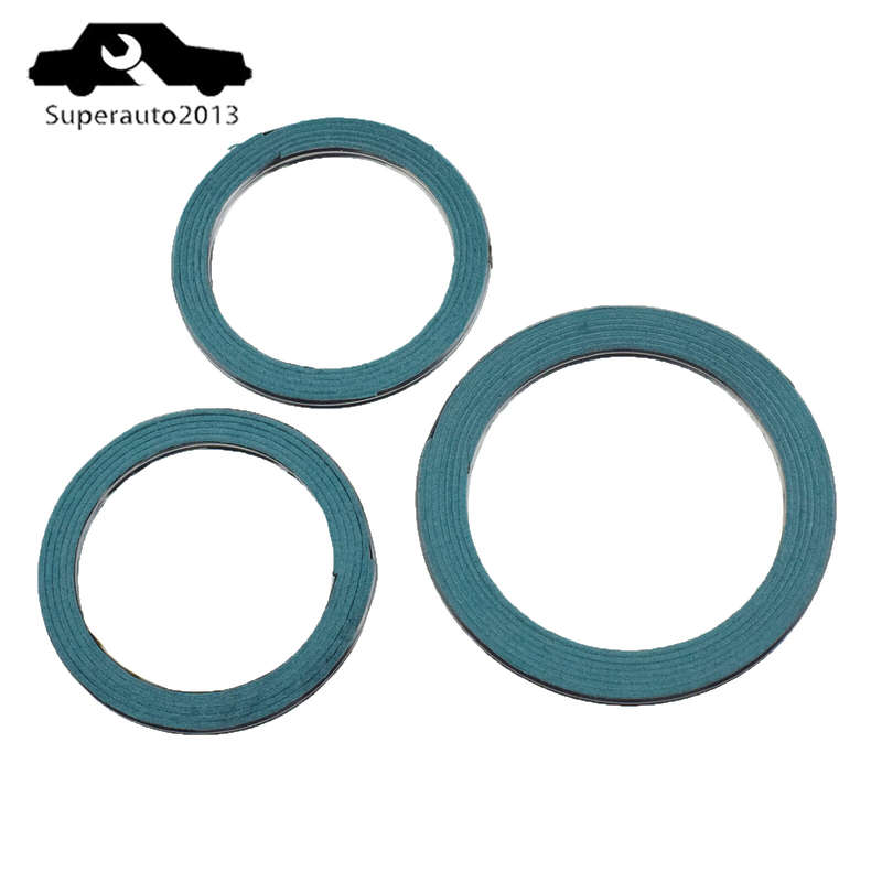 3X Front Exhaust Gaskets Kit For 2001-05 Lexus IS300 90917-06046 90917-06076 New