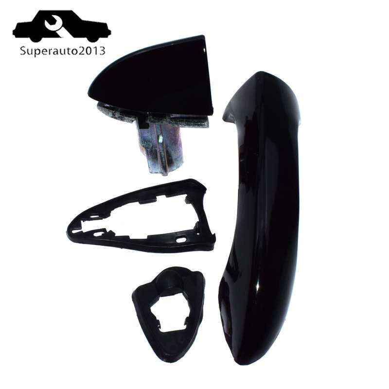 1X Exterior Door Handles Front / Rear Passenger Right Side Black For BMW E53 X5