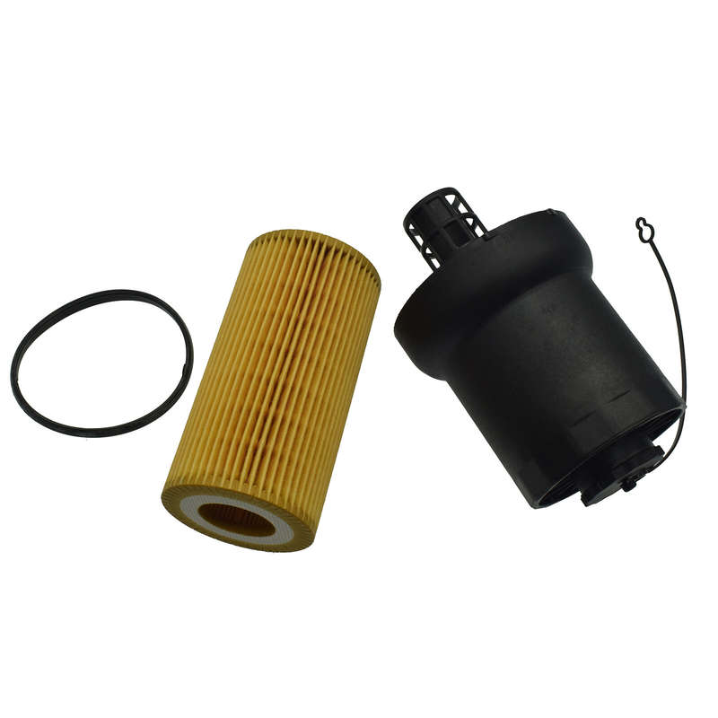 Oil Filter W/ Cover Cap For VW 2.5L Jetta Beetle Rabbit MK5 MK6 06-14 07K115408