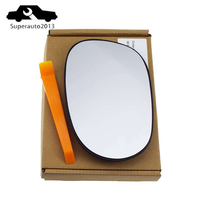 Left Driver Side Heated Mirror Glass For Dodge Challenger 2008-2020 68048447AA