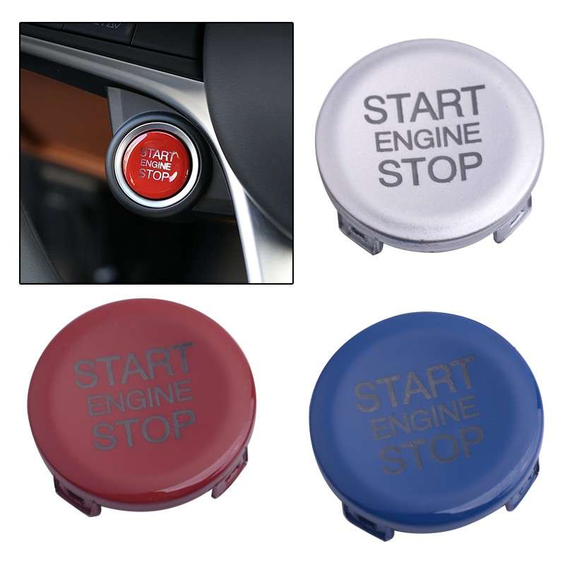 Engine Start Stop Switch Button Cover Fits For Alfa Romeo Giulia 2017 2018 2019