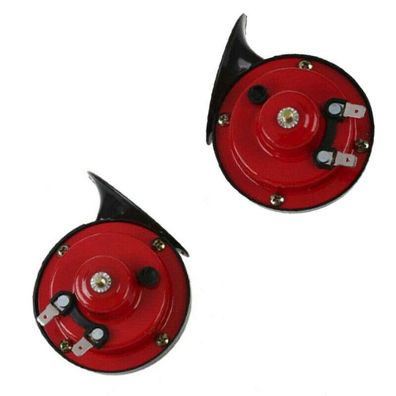 2Pcs 115DB 12V Low Sound Waterproof Air Horn Electric Snail Horn For Automobile