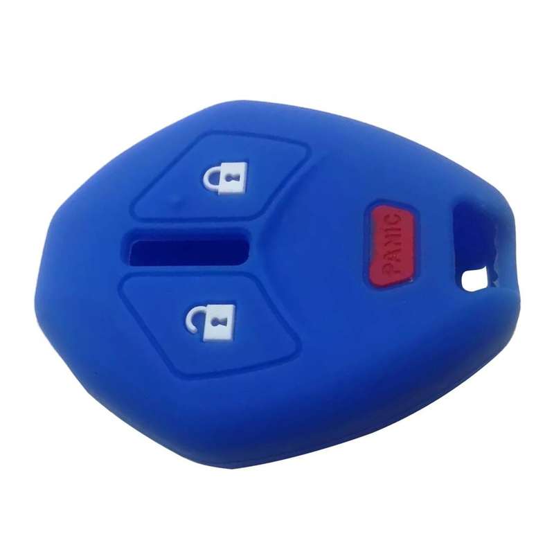 1x Blue Remote Key Fob Cover Fit For Mitsubishi Outlander Endeavor Lancer