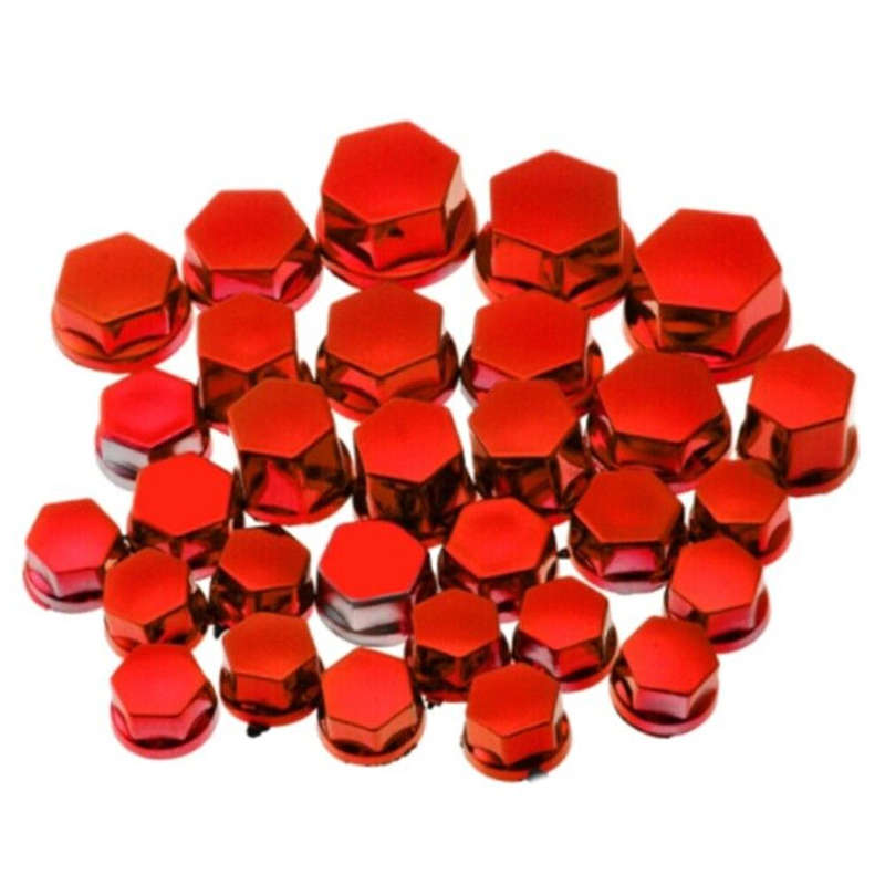 30pcs Universal Motorcycle Scooter Screw Nut Bolt Cap Cover Decoration Access