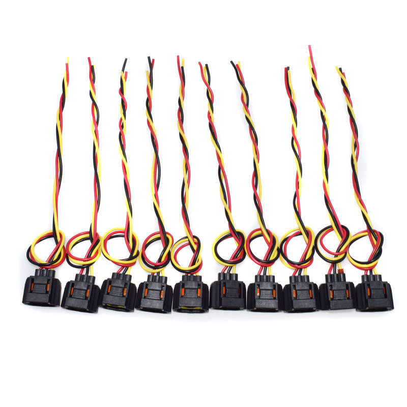3 Wire Harness Connector Multi Purpose 10PCS For Cadillac Chevrolet Ford WPT118