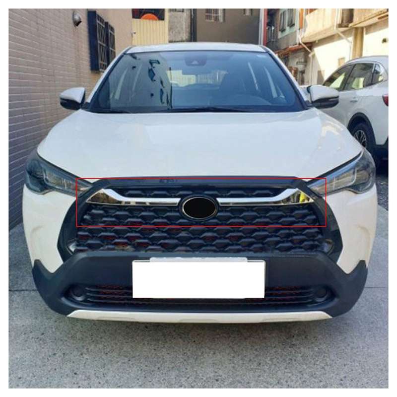 Front Centre Grille Lid Cover Trim Decor Fit for Toyota Corolla Cross 2020-2024